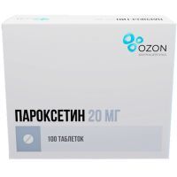 Пароксетин таб. п/пл. об. 20мг №100 Озон/Россия