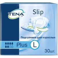 Подгузники для взрослых TENA Slip Plus Large №30 ЭвоКом/Россия