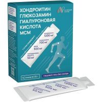 Хондроитин, глюкозамин, МСМ, гиалур. кисл. гель пищевой стик 25г №14 (б/сах.) Алтайский нектар/Россия