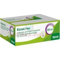 Колистин фл.(пор. д/приг. р-ра д/ингал.) 1млн. ЕД 80мг №28 Xellia Pharmaceuticals/Дания