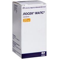 Лосек МАПС таб. п/пл. об. 20мг №28 AstraZeneca/Швеция/Saneca Pharmaceuticals/Словакия