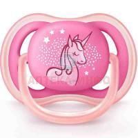 Соска-пустышка AVENT ULTRA AIR силик. ортодонт. (6-18мес.) №1 д/девоч. (арт.SCF546/12) Philips Consumer Lifestyle/Нидерланды