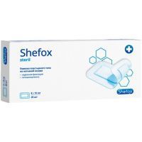 Повязка Shefox пластырного типа стер. 8х15см №25 Бергус/Россия