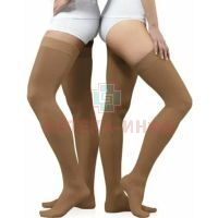 Чулки компрес. 1-кл. (18-21мм) с мыском универсал. (рост 158-170) разм. №4 (карамель) (арт. 0402 LUX) Tonus Elast/Латвия
