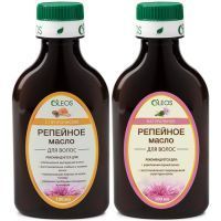 Набор Oleos Репейное 100мл + масло репейное с экстрактом прополиса 100мл Олеос/Россия