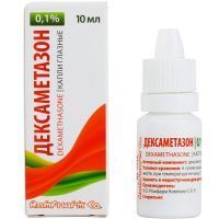 Дексаметазон фл.-кап.(капли глазн.) 0,1% 10мл Rompharm Ilac Sanayi Ve Ticaret Ltd. Sti/Турция