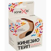 Лента клейкая КИНЕЗИО-ТЕЙП Kinexib Classic 2,5см х 5м (беж.) Suzhou Sunmed/Китай