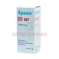 Арава таб. п/об. 20мг №30 Aventis Intercontinental/Франция