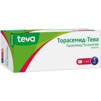 Торасемид-Тева таб. 5мг №60 Pliva Hrvatska d.o.o./Хорватия