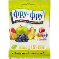 Мармелад ФРУ-ФРУ "Фруктики" 30г The Candy Plus Sweet Factory/Чехия