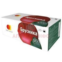 Чай лечебный БРУСНИКА пак.-фильтр 1,5г №20 Фарм-продукт/Россия