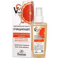 Масло косметическое Vitamin C (экстракт апельсина, масло жожоба, оливы) гидрофильное очищающее 100мл (Ф-674) Флоресан/Россия
