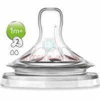 Соска AVENT Natural силикон. №2 (арт. 8052 SCF652/27) медленный поток Philips Consumer Lifestyle B.V./Нидерланды