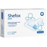 Повязка Shefox пластырного типа стер. 10х20см №25 Бергус/Россия