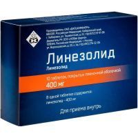 Линезолид таб. п/пл. об. 400мг №10 Дальхимфарм