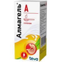 Алмагель А фл.(сусп. орал.) 250мл + ложка мерная Balkanpharma-Troyan AD/Болгария