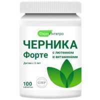 Черника форте с лютеином и витаминами таб. №100 Фарминтегро/Россия