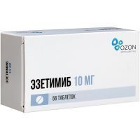 Эзетимиб таб. 10мг №56 Озон/Россия