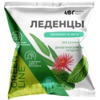 Карамель АВС ХЭЛСИ ФУД леденцовая с цинком и вит. С 60г (эвкалипт/мята) Гуслица