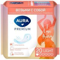 Прокладки гигиенические AURA Premium Ultra Light ежедн. №20 Fujian Huian Hecheng Househol/Китай
