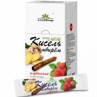 Кисель АЛТАЙФЛОРА имбирный Клубника 20г №10 Алтайская чайная компания/Россия