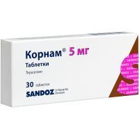 Корнам таб. 5мг №30 Novartis Pharmaceutical Manufacturing/Словения