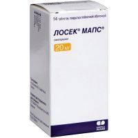 Лосек МАПС таб. п/пл. об. 20мг №14 AstraZeneca/Швеция/Saneca Pharmaceuticals/Словакия