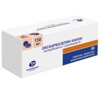 Окскарбазепин Канон таб. п/пл. об. 150мг №50 Канонфарма Продакшн/Россия