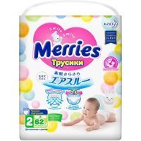 Подгузники-трусики MERRIES разм. S (4-8кг) №62 Kao Corporation/Япония