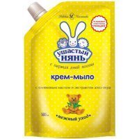 Мыло детское УШАСТЫЙ НЯНЬ крем алоэ и оливковое масло жидк. 500мл Невская косметика