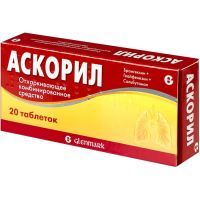 Аскорил таб. №20 Glenmark Pharmaceuticals Ltd/Индия