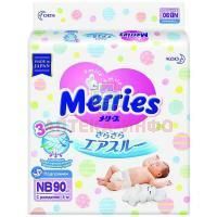 Подгузники MERRIES д/новорожденных (0-5кг) №90 Kao Corporation/Япония