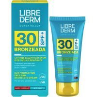 Либридерм Бронзиада (Librederm Bronzeada) крем солнцезащитный д/лица тонизирующий SPF-30 50мл Биофармлаб/Россия