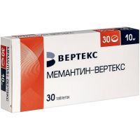 Мемантин-ВЕРТЕКС таб. п/пл. об. 10мг №60 Вертекс/Россия