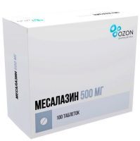 Месалазин таб. кишечнораств. п/об. 500мг №100 Озон/Россия