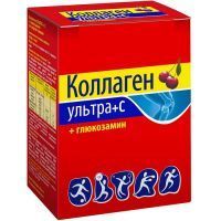Коллаген ультра+С+глюкозамин пак.(пор.) 8г №7 (вишня) Алина Фарма