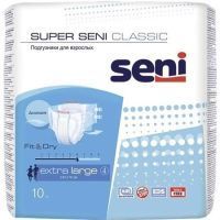 Подгузники для взрослых SUPER SENI Classic Extra Large №10 TZMO S.A./Польша