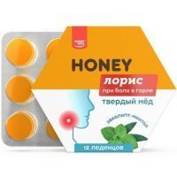 Леденцы Твердый мед медовые с Ментолом и эвкалиптом 36г Хани Вэй/Россия