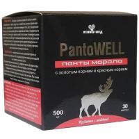 Пантовелл Панты марала с золотым и красным корнем,маком перуанской капс. №30 Хелпер Мед/Россия