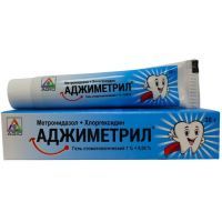 Аджиметрил туба(гель стоматол.) 1%+0,05% 20г №1 Agio Pharmaceuticals/Индия