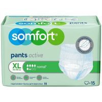 Подгузники для взрослых Somfort Pants Active Normal Extra Large №15 AAB Co., Ltd/Китай