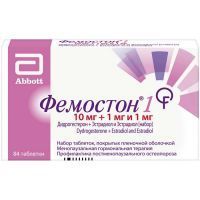 Фемостон 1 набор таб. п/пл. об. 10мг+1мг и 1мг №84 Abbott Biologicals B.V./Нидерланды