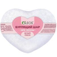 Шар для ванны бурлящий "Белый пион" 125г Олеос