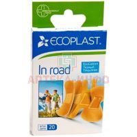 Лейкопластырь ECOPLAST "In Road" набор №20 (ткан. основа) ЛСЭЗ НордеПласт/Латвия