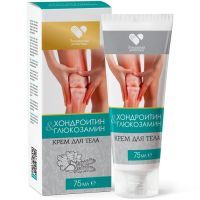 Крем д/тела с хондроитином и глюкозамином 75мл Две линии/Россия