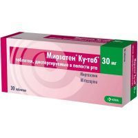 Мирзатен Ку-таб таб. дисперг. в полости рта 30мг №30 KRKA/Словения