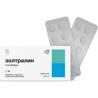 Золтралин солофарм таб. п/пл. об. 100мг №30 Гротекс/Россия