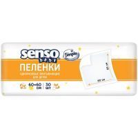 Пеленки SENSO baby Simple впитыв. 60х60см №30 БелЭмса/Беларусь