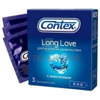 Презерватив CONTEX №3 Long Love (пролонгирующие) Reckitt Benckiser/Таиланд