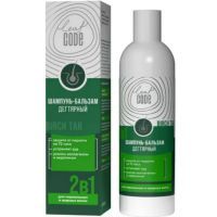 Шампунь-бальзам LEAF CODE дегтярный 2в1 от перхоти-жирной себореи 250мл ЛИФКОД/Россия